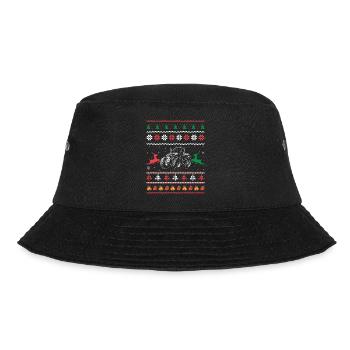 Weihnachts Traktor Farming Holiday Lustiger Bauer - Bucket Hat - Schwarz - Vorne - Lela (165cm)