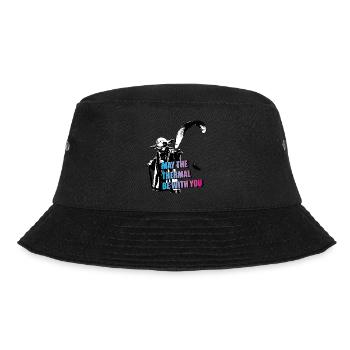 May the thermal be with you Gleitschirm Paraglider - Bucket Hat - Schwarz - Vorne - Lela (165cm)