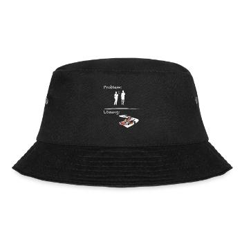 Problemlösung Kartsport Go Kart - Bucket Hat - Schwarz - Vorne - Lela (165cm)