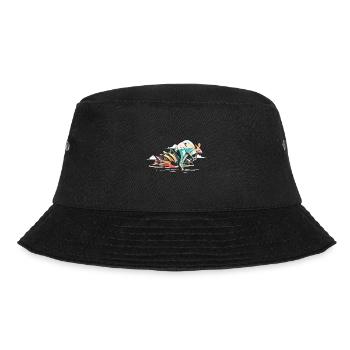 Känguru Australien - Bucket Hat - Schwarz - Vorne - Lela (165cm)