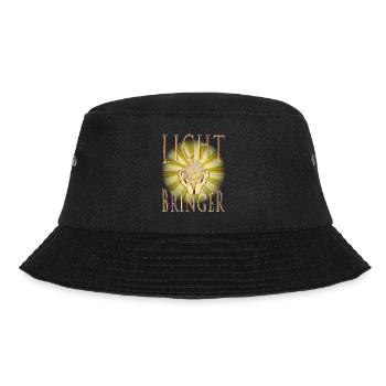 LICHTBRINGER - Lichtkugel, Licht, Schein - Bucket Hat - Schwarz - Vorne - Lela (165cm)