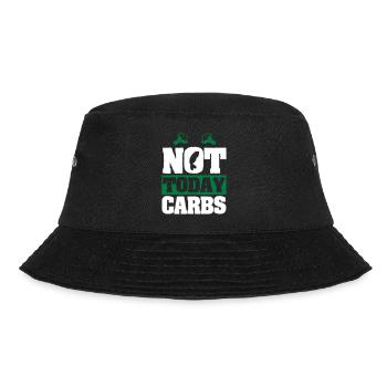 Not today carbs - Bucket Hat - Schwarz - Vorne - Lela (165cm)