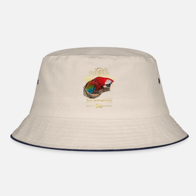 red macaw Bucket Hat