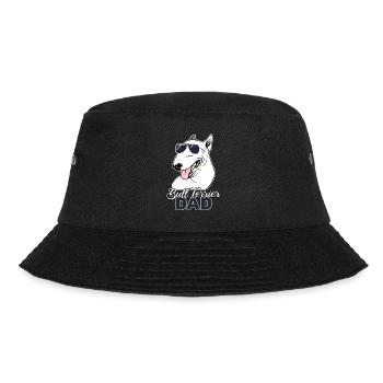 Bull Terrier Dad Terrier Dog Dog Fighting Dog - Bucket Hat - black - Front - Lela (165cm)