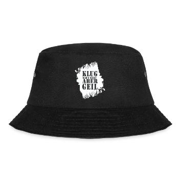 Klug wars nicht aber Geil 2021 lustiger Spruch - Bucket Hat - Schwarz - Vorne - Lela (165cm)