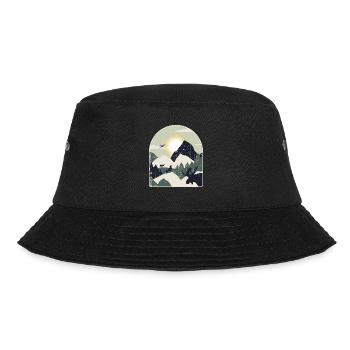 Nature Forest Mountains Hiking - Bucket Hat - black - Front - Lela (165cm)