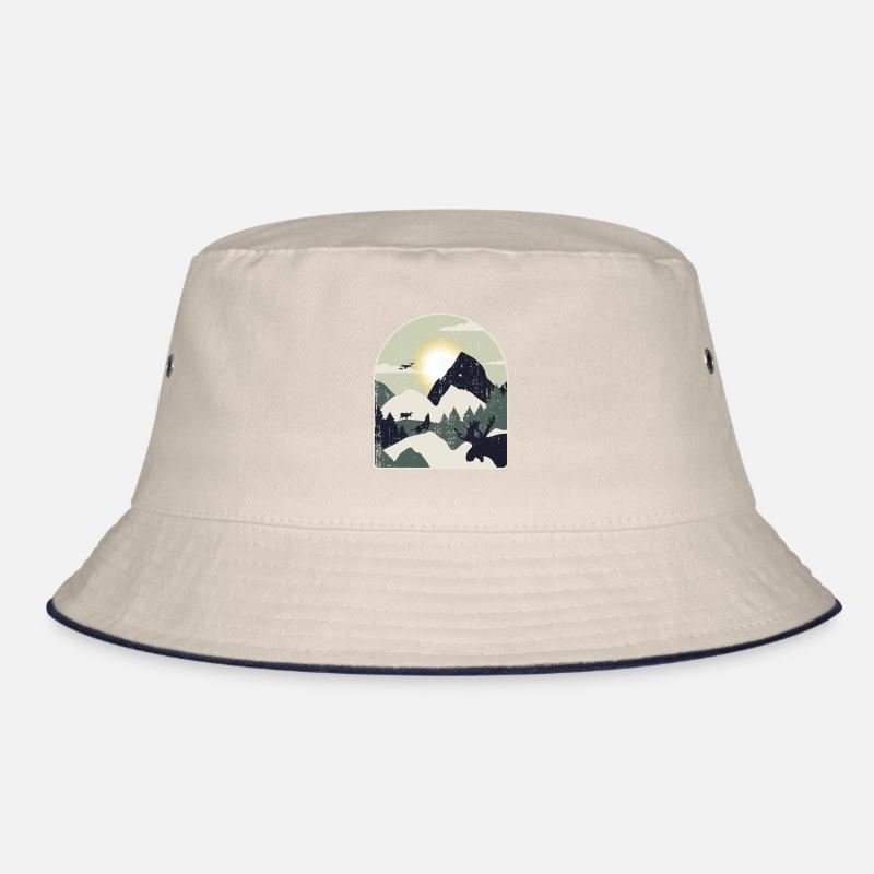 Nature Forest Mountains Hiking Bucket Hat