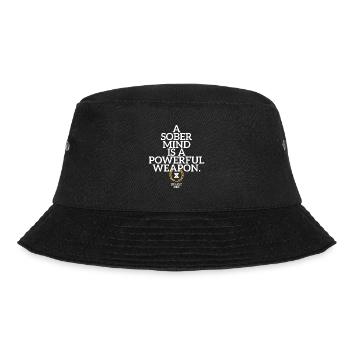 A Sober Mind Weapon Straight Edge Spruch Life XXX - Bucket Hat - Schwarz - Vorne - Lela (165cm)