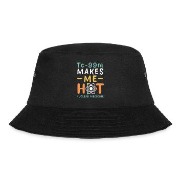 Tc-99m Makes Me Hot Specialist in Nuclear Medicine - Bucket Hat - black - Front - Lela (165cm)