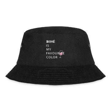 Rose favourite color Wein Geschenk Party Alkohol - Bucket Hat - Schwarz - Vorne - Lela (165cm)