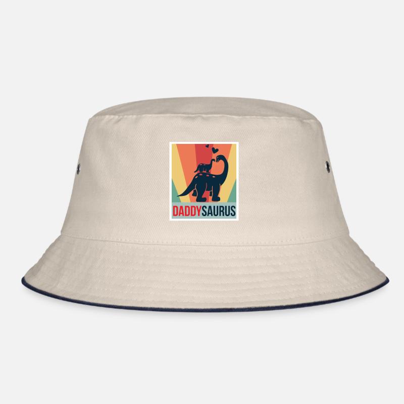 Daddy Saurus Father's Day Dino Bucket Hat