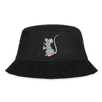 Maus - Bucket Hat - Schwarz - Vorne - Lela (165cm)