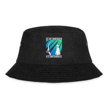Angler Verlobung Junggesellenabschied Angeln - Bucket Hat - Schwarz - Vorne - Lela (165cm)