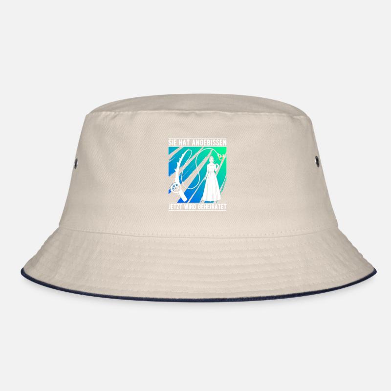 Angler Verlobung Junggesellenabschied Angeln Bucket Hat