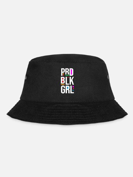 Prd Blk Grl Proud Black Girl Word - Bucket Hat - Schwarz