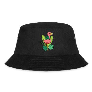 Flamingo - Bucket Hat - Schwarz - Vorne - Lela (165cm)