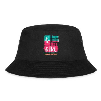 Rock Climbing Climber Climb Like A - Bucket Hat - Schwarz - Vorne - Lela (165cm)
