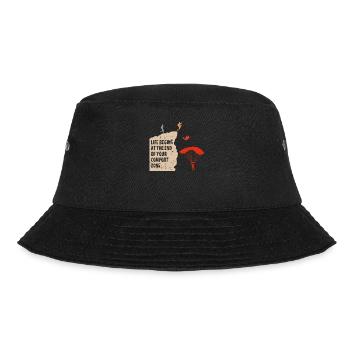 The end of your comfort zone skydiving - Bucket Hat - black - Front - Lela (165cm)