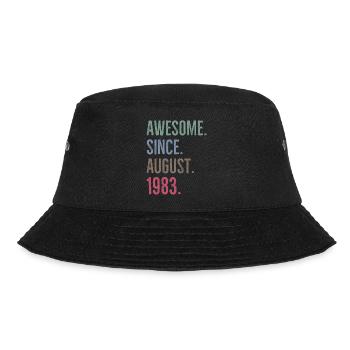 Awesome Since August 1983 - Bucket Hat - black - Front - Lela (165cm)