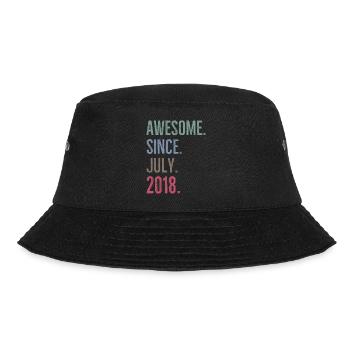 Awesome Since July 2018 - Bucket Hat - black - Front - Lela (165cm)