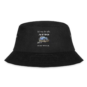Ich muss kein altes Auto fahren - Bucket Hat - Schwarz - Vorne - Lela (165cm)