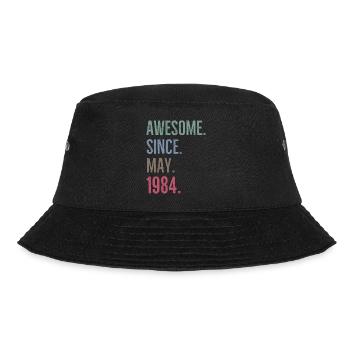 Awesome Since May 1984 - Bucket Hat - black - Front - Lela (165cm)