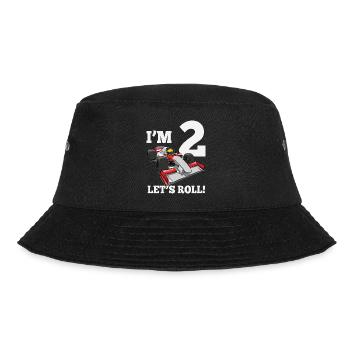 I Am 2 Let's Roll racing car for 2 year old - Bucket Hat - black - Front - Lela (165cm)