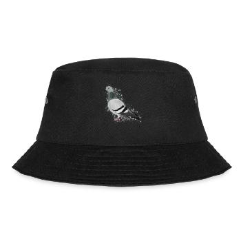 Taube Vogel Vogelfreund Vogelbeobachter - Bucket Hat - Schwarz - Vorne - Lela (165cm)