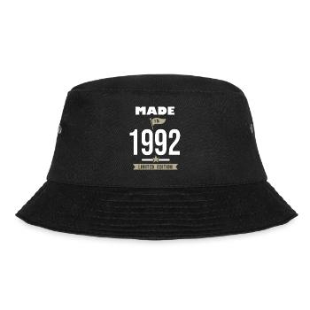 MADE IN 1992 born in 1992 birthday 29 years - Bucket Hat - black - Front - Lela (165cm)