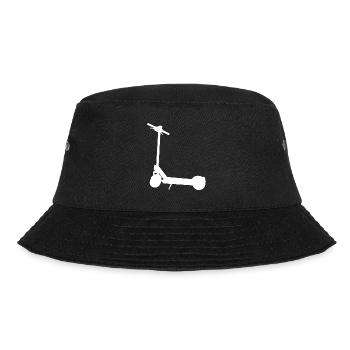 E Scooter Elektro Roller - Bucket Hat - Schwarz - Vorne - Lela (165cm)