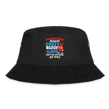 Phlebotomist Tech Technician - Bucket Hat - black - Front - Lela (165cm)