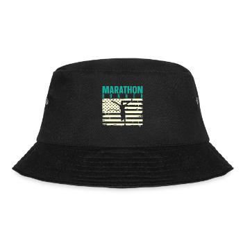 Marathon Marathon Marathon Runner Gift - Bucket Hat - black - Front - Lela (165cm)
