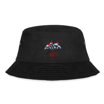 Winterurlaub Skigebiet Ski Langlauf Tirol Xmas Alm - Bucket Hat - Schwarz - Vorne - Lela (165cm)