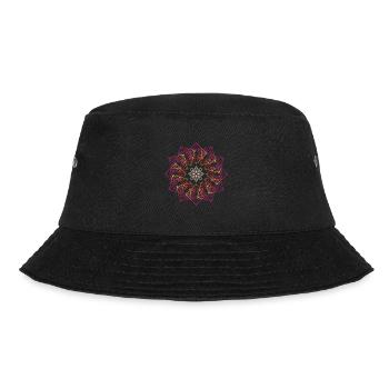Sacred Geometry Metatron's Cube Flower of Life - Bucket Hat - black - Front - Lela (165cm)