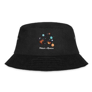 Otter Space Shirt for Space Explorers - Bucket Hat - black - Front - Lela (165cm)