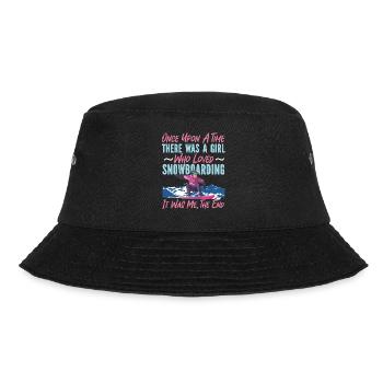 Snowboarding Snowboard Girl Once - Bucket Hat - Schwarz - Vorne - Lela (165cm)