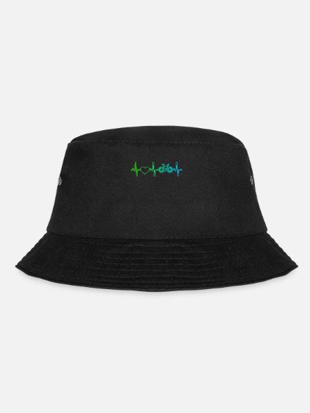 Fahrrad Herzschlag - Bucket Hat - Schwarz