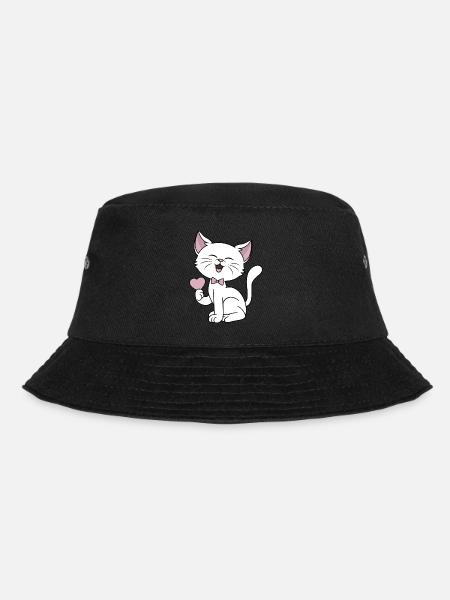 Chat Drôle Cœur Chats Amour Couples Saint-Valentin - Bob - noir