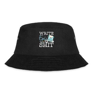 Writing Typewriter Novel Writer & - Bucket Hat - black - Front - Lela (165cm)