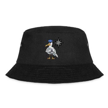 Marin maritime mouette boussole windrose nautique - Bob - noir - Devant - Lela (165cm)