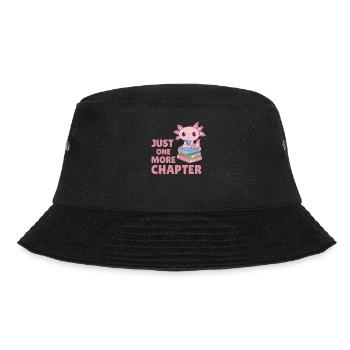 Just one more chapter süßes Axolotl mit Bücher - Bucket Hat - Schwarz - Vorne - Lela (165cm)
