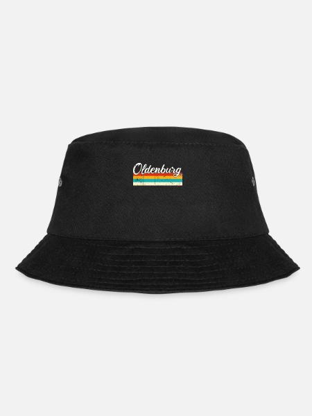 Oldenburg Retro Vintage - Bucket Hat - Schwarz