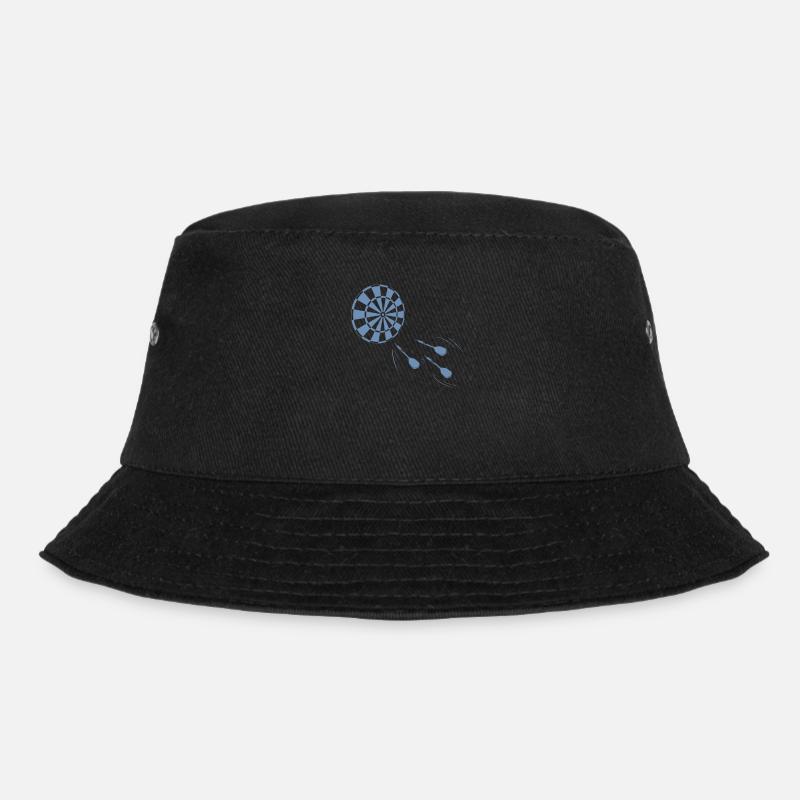 Dart Board Dartpfeile - Bucket Hat - Schwarz