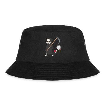 Tod Sensenmann Huhn Horror Halloween Kopf brutal - Bucket Hat - Schwarz - Vorne - Lela (165cm)