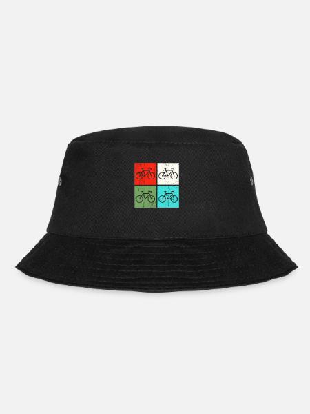 Bicycle Cycling Retro - Bucket Hat - black