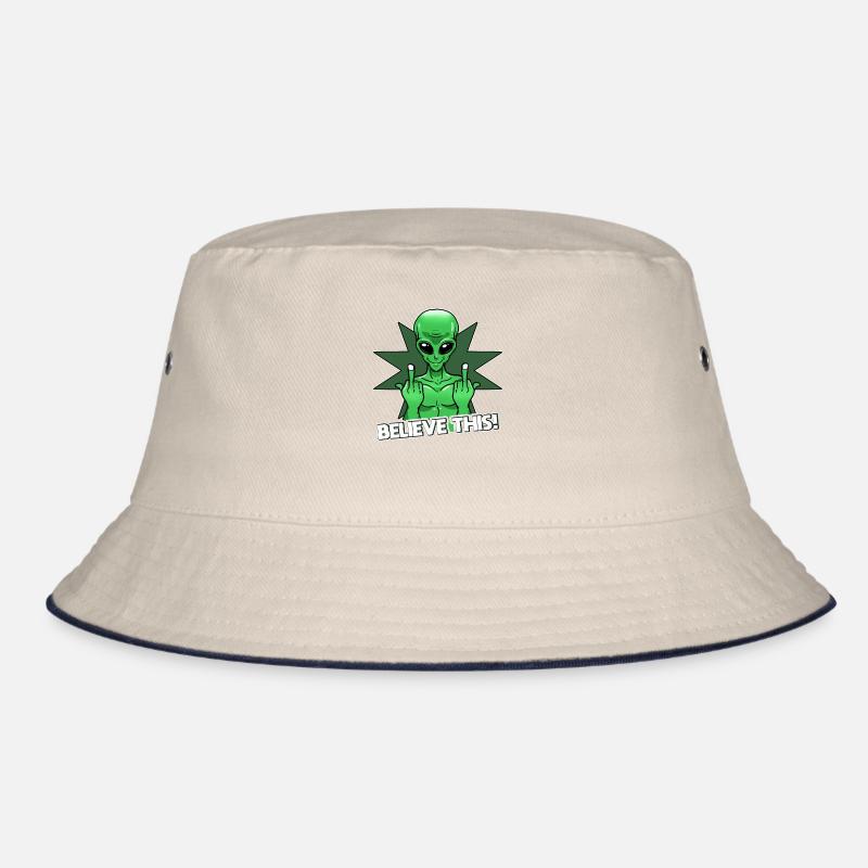 Alien Mittelfinger Glaube Es Bucket Hat