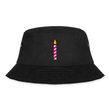 Candle Birthday Gift Idea - Bucket Hat - black - Front - Lela (165cm)