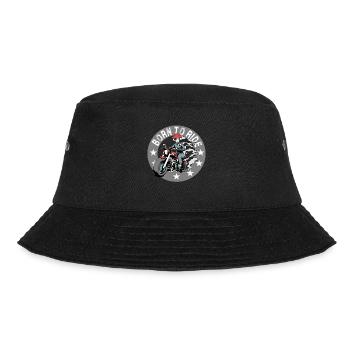 Black Forest Biker Lady Schwarzwald Motorrad - Bucket Hat - Schwarz - Vorne - Lela (165cm)
