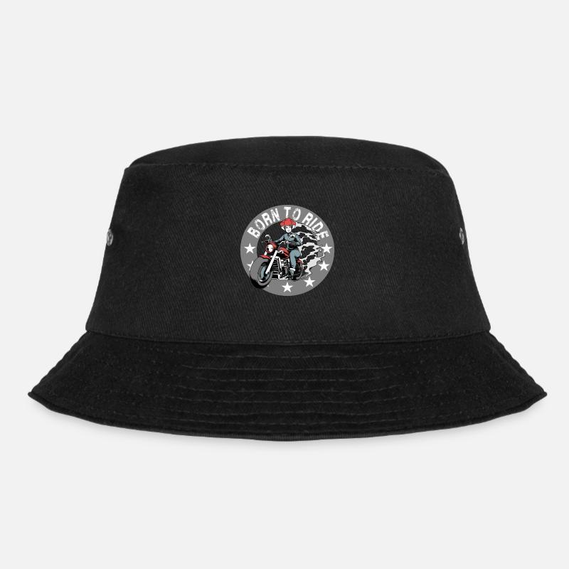 Black Forest Biker Lady Schwarzwald Motorrad - Bucket Hat - Schwarz