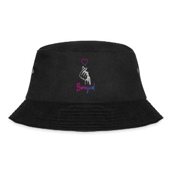 Bisexuel Bi Pride Flag Jeu de mots - Bob - noir - Devant - Lela (165cm)